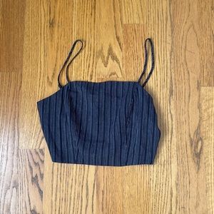 Boutique black and white tank top